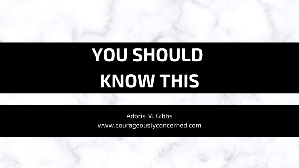 You Should Know This